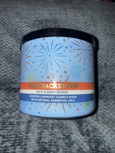 Bath and Body Works - 3 Wick Scented Candle Firecracker Pop Retired 14.5 oz. - Picture 1 of 2