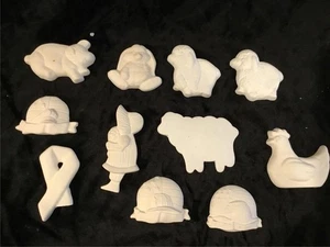 KERAMIK U-LACK UNBEMALT BISQUIT MAGNET KONVOLUT SORTIERT LACKFERTIG NEU - Bild 1 von 14