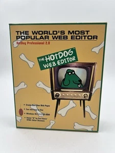 The Hotdog Web Editor Professional 2.0 CD-ROM 1996 Software Windows 95 Big Box - Picture 1 of 7