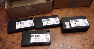 4 neue HP Instant Tintenpatronen 962/963 964/965 Schwarz Gelb Magenta Cyan C2 - Bild 1 von 2