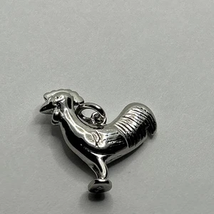 New Sterling Silver Rooster (Chicken) Charm 925 - Picture 1 of 7