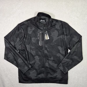 RLX Ralph Lauren Herren 2XL schwarz Tarnmuster durchgehender Reißverschluss Warp Tech Golf Stretch Jacke XXL - Bild 1 von 6