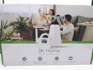 Booster de téléphone portable pour la maison, 3000 pieds carrés, boosts 5G/4G Lte, Verizon At&T T-Mobile - Photo 1 sur 4