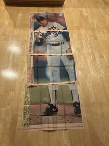 FULL-LIFE Size Fort Worth Star Telegram Nolan Ryan 300 Wins Poster 1990-1991 Eat - Bild 1 von 9