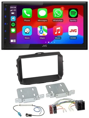 JVC Bluetooth 2DIN MP3 DAB USB Autoradio für Alfa Giulietta 2013-2021 ISO schwar - Bild 1 von 4