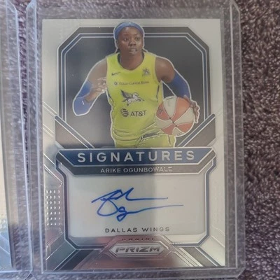 ARIKE OGUNBOWALE 2021 PANINI PRIZM WNBA SIGNATURES AUTOGRAPH AUTO BF6281 - Image 1 of 4