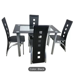 Elegant Black Dining Room Set - Picture 1 of 7