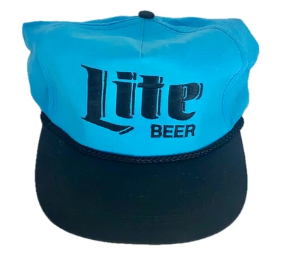 Chapéu Vintage Miller Lite Promo SnapBack Aba de Corda Produto Oficial Licenciado - Imagem 1 de 4