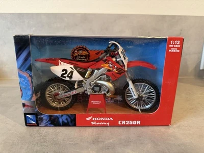 2003 Ernesto Fonseca #24 Honda Racing CR250R 1:12 Newray Dirtbike Toy Rare New - Image 1 of 4