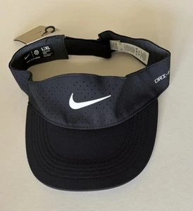 Nike Dri-Fit Court Advantage Ace Visor Black Hat L /XL Tennis  Mens Womens - Picture 1 of 9