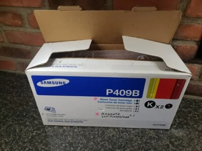 Samsung P409B Black & MAGENTA x 1 EACH CLT-K409S  CLP-310/315 CLX-3170/3175  - Image 1 of 4