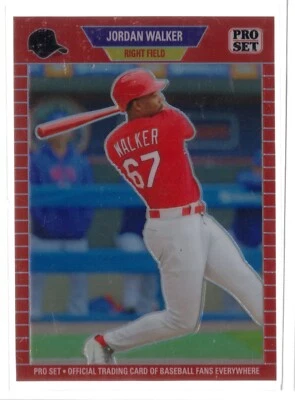 2023 Leaf Pro Set Prismatic RED JORDAN WALKER #'D 60/89 CARDINALS WEB EXCLUSIVE - Image 1 of 2