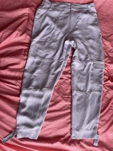 Trina Turk Barrier Islands Straight Leg Cargo Pants 8 Lilac - Picture 1 of 14