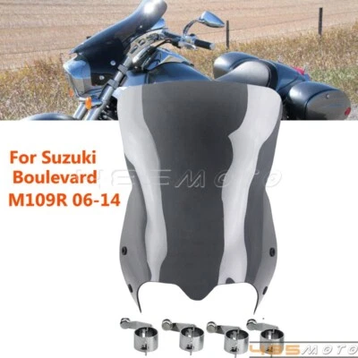 Front Windshield Fits For Suzuki Boulevard M109R 2006-2022 M109R2 M109RZ M50 M90 - Image 1 of 4