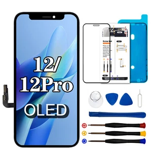 Display Set Für iPhone 12 / 12 Pro Full HD Bildschirm OLED TouchScreen Reparatur - Bild 1 von 9