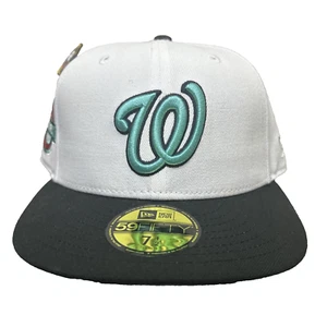 Hut Club exklusiv Washington Nationals Wale 10 Jahre 7 1/2 Aux Pack weiß schwarz - Bild 1 von 21
