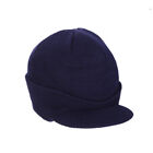 Women Visor Hat Fleece Lined Men Knit Hat Beret Warm Winter Outdoor Beanie Cap