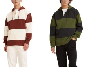 Levi's Men's Fillmore Rugby Fleece Hoodie (Size L, XL) CHOOSE COLOR NWT - Picture 1 of 9