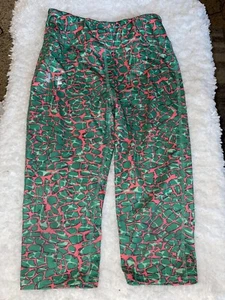 Under Armour girls sz. L multicolor Pink & Green crop sport pants. Cute, great - Picture 1 of 11