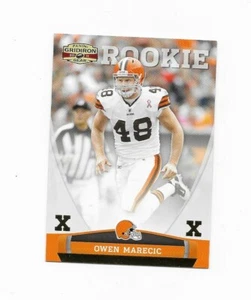 2011 Panini Gridiron Gear Gold X's #192 Owen Marecic /100 CLEVELAND BROWNS - Picture 1 of 2