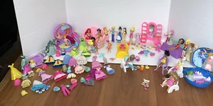 VTG Polly Pocket, Disney Dolls Figures Clothing & Rainbow Funland Carnival - Picture 1 of 24