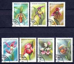 Flora - Orchideen Madagaskar 1993 (85) Yvert Nr. 1323 Z bis 1323 AG gestempelt used - Bild 1 von 1