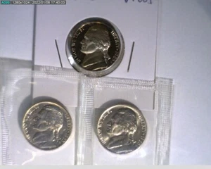 1985 PDS Jefferson Nickels Stempelglanz in postfrischem Cello und PP - Bild 1 von 2