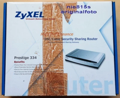 Zyxel Prestige 334 Broadband DSL/Cable Security Sharing Router, 4 x 10/100 - Image 1 of 4