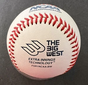 RAWLINGS OFFICIAL BIG WEST CONFERENCE NCAA BASEBALL BALL - Flat Seam - Picture 1 of 1