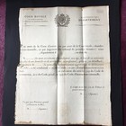 Plakat Urteil Cour Assises Cour Royale Louis XVIII Artikel datiert 1811 Justiz
