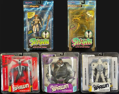 RARO NUEVO 1995/2006 Todd McFarlane SPAWN 7" Figura de Acción Colección/Juego de 5 Sin usar, en caja Foto 1 de 4