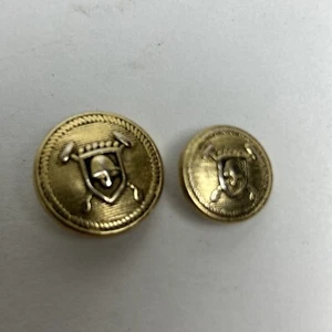 Set 2 Ralph Lauren Polo Hat/Mallet Gold Tone Metal Replacement Front Cuff Button - Picture 1 of 7