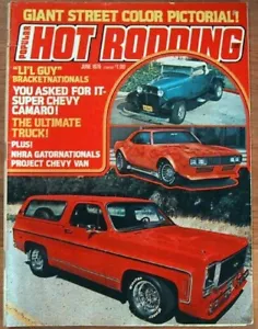 POPULAR HOT RODDING 1976 JUNE - BUILDING A CUSTOM CAMARO - Imagen 1 de 1