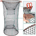 Foldable Fishing Shrimp Fish Crab Yabbie Bait Net Trap Cast Dip Cage 2 Holes Hot