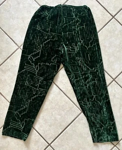 SAKS FIFTH AVENUE OSCAR DE LA RENTA VINTAGE  VELVET GREEN SET SIZE 14 USA - Picture 1 of 23