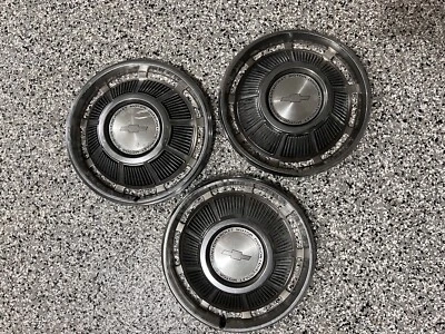 Chevrolet Impala Chevelle Nova Camaro 1969 tapacubos cubiertas de rueda juego de 3" Foto 1 de 4