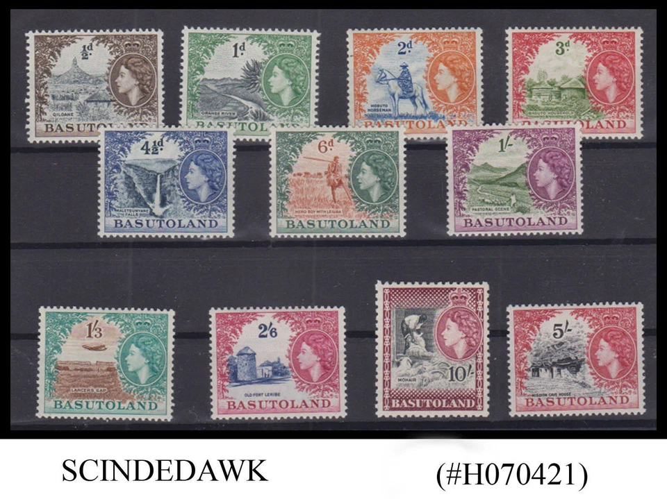BASUTOLAND - 1954 QEII SCOTT#46-56 - 11V - MINT LH - Image 1 of 1