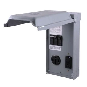 GE 2-Circuit Unmetered RV Outlet Box GCFI Safety Circuit Protected Receptacles - Picture 1 of 8