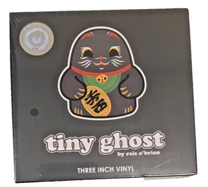 Bimtoy Tiny Ghost Black Maneki Neko LE 300 SDCC 2021 Vinyl Figure 3” Sealed - Picture 1 of 6