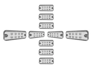 10 12VUNITS 8 LED FRONT WHITE SEITENMARKIERUNGS UMRISSLEUCHTEN WOHNMOBIL 4x4 OFFROAD - Bild 1 von 4