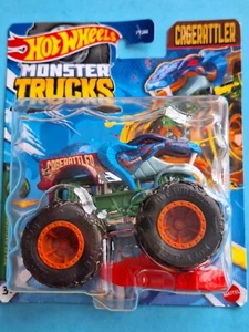 Cage Rattler 🔥 1:64 Monster Trucks 2024 Hot wheels Snake serpent rouge bleu - Foto 1 di 2