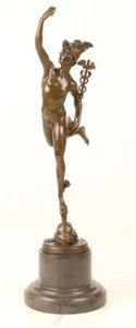 Figurine en Bronze Hermes H 43 CM Grecque Mythologie Sculpture Figure - Photo 1/6