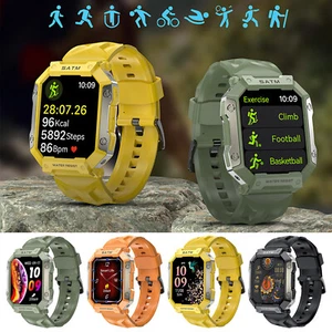 Military Smart Watch Rugged Tactical Fitness Tracker for Men(Answer/Make Calls) - Zdjęcie 1 z 18