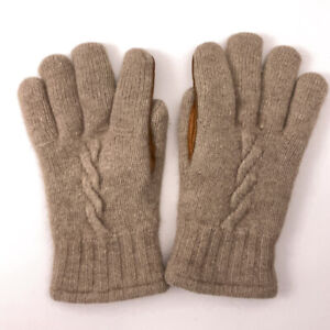Vintage LL Bean Sta-Soft Deer skin leather palms Wool Mo-Hair XL winter gloves
