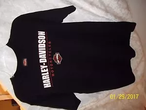Harley Davidson Motorcycle Men's LARGE BLACK T-SHIRT ROSSMEYER'S DAYTONA BEACH - Picture 1 of 2