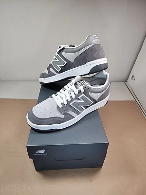 Size 9.5 New Balance 480 Castlerock Raincloud BB480LEC Grey White Unisex Men's  - Image 1 of 4