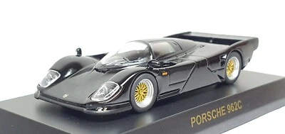 1/64 Kyosho PORSCHE 962C NEGRO Le Mans modelo de coche fundido a presión Foto 1 de 3