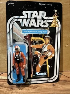 Modellino vintage Star Wars Luke Skywalker Xwing su carta personalizzata 21 Bk ANH - Foto 1 di 10