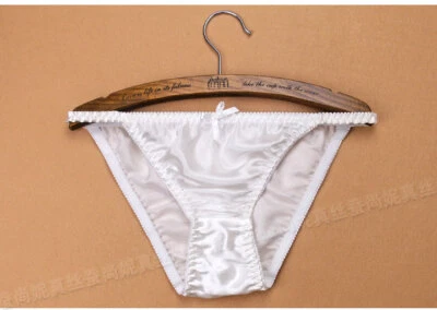 2 Pairs/lot Sexy Briefs Underwear 100% Silk Bikini Multicolor Panties For Women  - Image 1 of 4