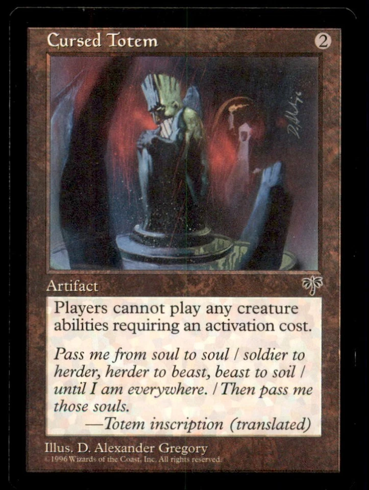 MTG Cursed Totem LP Light Play Mirage [4850] - Image 1 of 1